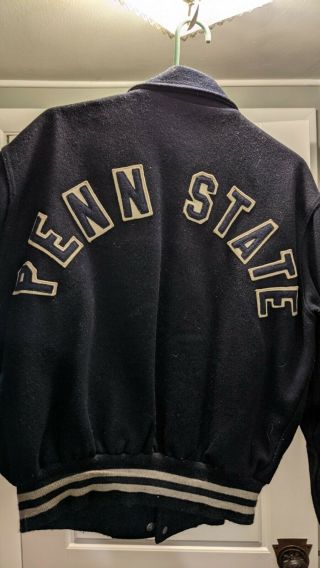 Vintage Large Wool Penn State Letterman Jacket