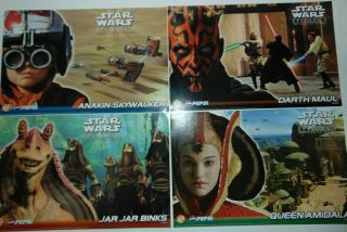 Promo Star Wars Episode 1 The Phantom Menace Lays Pepsi Set Of 4 Posters