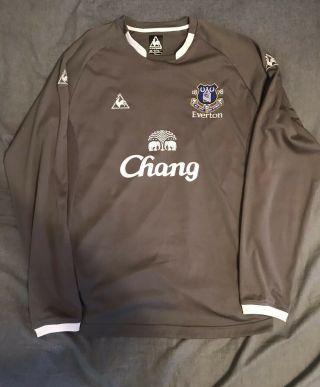 Men’s Everton Fc Le Coq Sportif Jersey Size Xl Retro