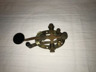 Vintage A1 Western Electric At&t Telegraph Straight Morse Key Brass