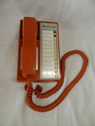 Vintage Western Electric Touch A Matic Burnt Orange Speed Dial Desk Phone,  Vgc