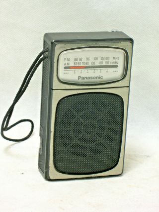Vintage 1970s Panasonic Am/fm Transistor Radio Model Rf - 504 &