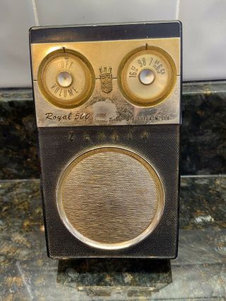 Vintage Zenith Long Distance Royal 500 Transistor Radio