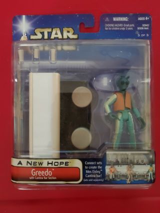 Star Wars A Hope Greedo With Cantina Bar Section