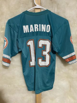 Vintage Champion Dan Marino Miami Dolphins Jersey Youth S 6 - 8 Nfl 13