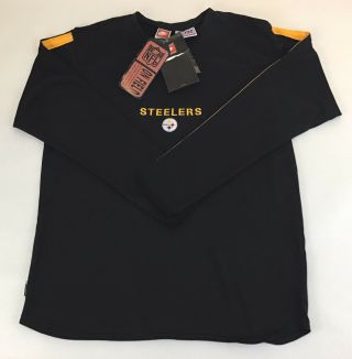 Vintage Pittsburgh Steelers Nike Team Nfl Proline Long Sleeve Shirt Size Xl