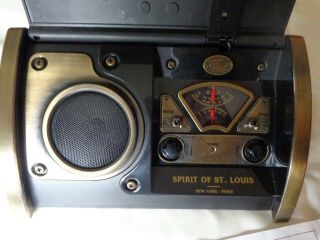 Sprit Of St.  Louis Roll Top Radio with Clock and Alarm 3