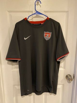 Vintage 2008 Usmnt Usa Soccer Jersey Football Shirt Kit Grey Men 