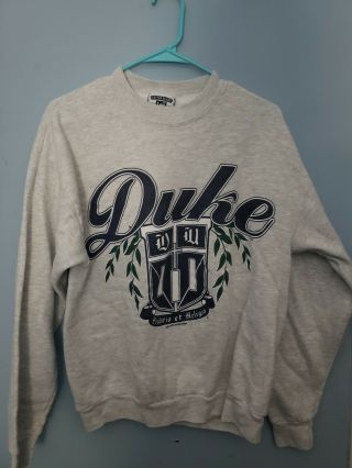 Vintage Duke University Sweatshirt Mens Size Medium Made In Usa