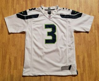 Seattle Seahawks 3 Wilson Nike White Nfl Football Jersey Youth Large L