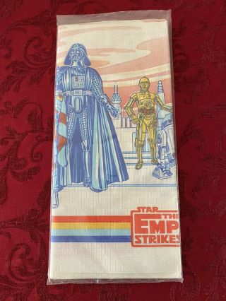 Vintage Star Wars The Empire Strikes Back Tablecloth Vader VERY RARE 1980 2