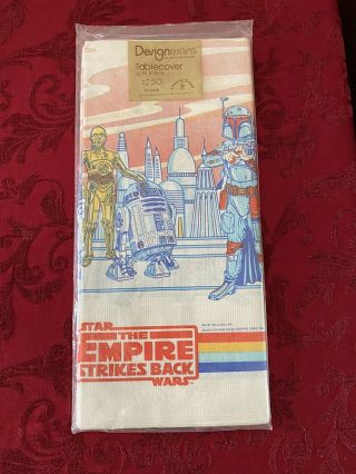 Vintage Star Wars The Empire Strikes Back Tablecloth Vader VERY RARE 1980 3