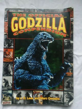 The Official Godzilla Compendium 1998 Random House Pre - Owned
