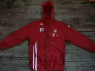 Fc Bayern Munich Football Windbreaker Jacket Adidas Soccer 2010