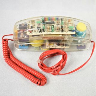 Vintage Radio Shack See Through Colorful Push Button Phone