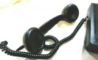 Crosley Phone Model 302 Vintage Rotary Look Style Classic Desk Phone Black 2