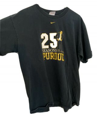 Vtg Purdue Boilermakers Gene Keady T - Shirt 25 Seasons Nike Large Basketball
