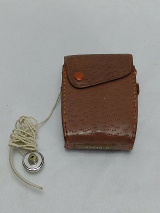 Vtg 1960s Realtone 6 Transistor Radio Red Tr - 8611 Ear Piece And Case