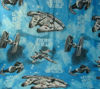 Vintage Star Wars Ships Twin Fitted Bed Sheet Bedding