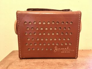 Vintage 1950s Mid Century Rca Vanguard Jewel All Transistor Radio.  Tr - 4