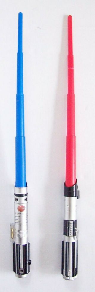 (2) 2015 Hasbro Star Wars Light Sabers (non Electronic)