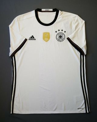 Germany Jersey 2016 2017 Home Size L Shirt Mens Trikot Football Adidas Ig93