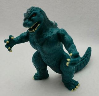 Vintage Action Figure Godzilla Trendmasters1994 Toho Green 4 1/4 " Tall Rubber