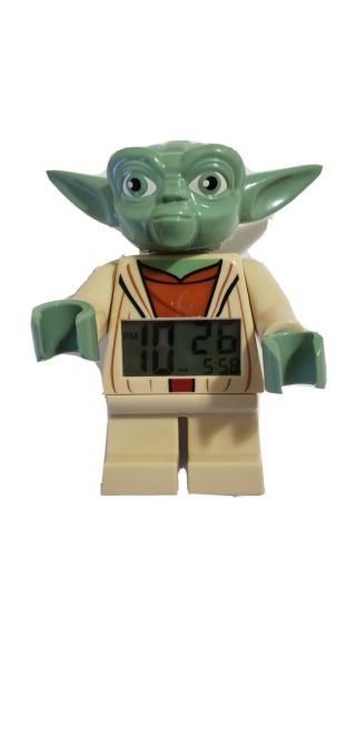 Lego Star Wars Yoda Kids Moveable Minifigure Alarm Clock