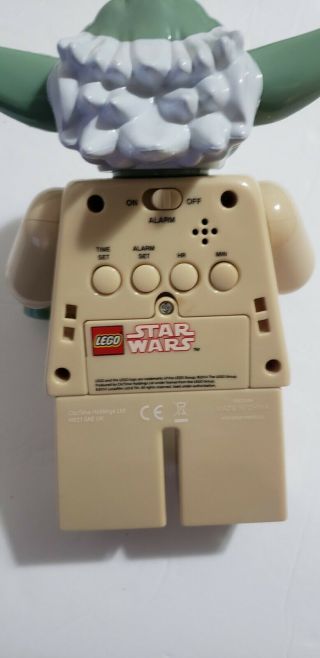 LEGO Star Wars Yoda Kids Moveable Minifigure Alarm Clock 2