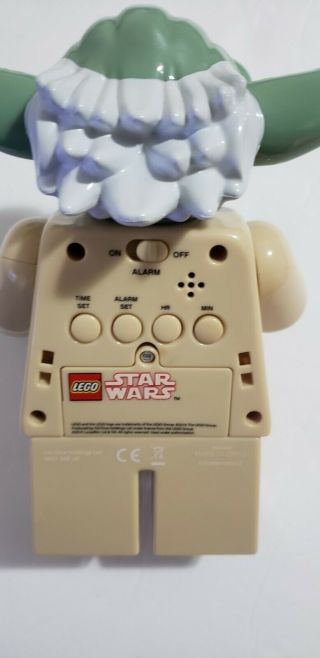 LEGO Star Wars Yoda Kids Moveable Minifigure Alarm Clock 3