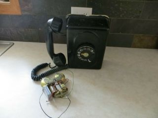 Vintage Automatic Electric Company Wall Mount Telephone Black Monophone,  Ringer