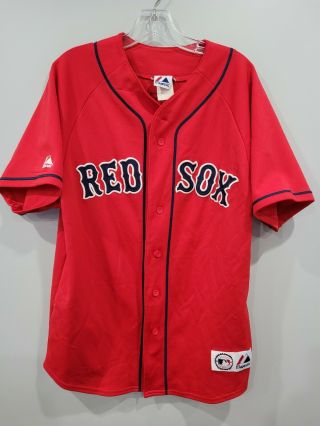 Vintage Majestic Boston Red Sox David Ortiz 34 Baseball Jersey Mens M Sewn Red