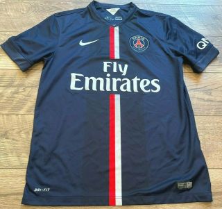 Nike Drifit Paris Saint - Germain Psg Soccer Jersey Uniform Football M 618757 - 411