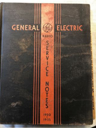 General Electric Service Notes,  1930 - 1935,  Hardbound,