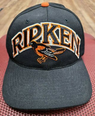 Vtg 90s Starter Baltimore Orioles Cal Ripken Jr Snapback Hat Camden Yards Iron