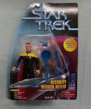 Star Trek Tng Security Officer Neelix Exclusive Spencer Gifts Action Figure Nip