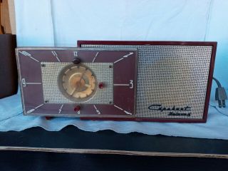 Vintage 1953 Capehart Deluxe 6 Tc - 62 Am Radio Alarm Clock - Or Repairs