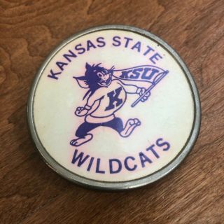 Kansas State K - State Wildcats Ksu Mascot Logo Vintage Old Belt Buckle Ncaa