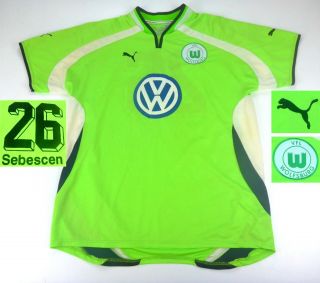 Wolfsburg Sebescen 26 1999/2001 Football Rare Retro Jersey Mens Shirt Size Xxl