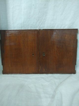 Antique Oak 1917 Victrola Vv - Xi Talking Machine Two Speaker Doors Pair Upright