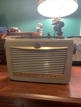 Vintage 1954 Rca Portable Tube Radio 6 - Bx - 6.
