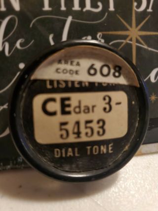 Cedar Telephone Dial Number Card Ring Bell System