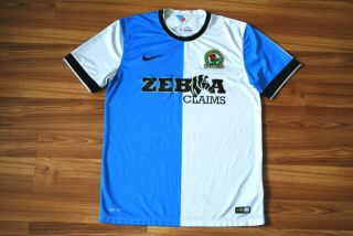Blackburn Rovers 2014 - 2015 1 Home Football Soccer Nike Shirt Mens Medium Rare