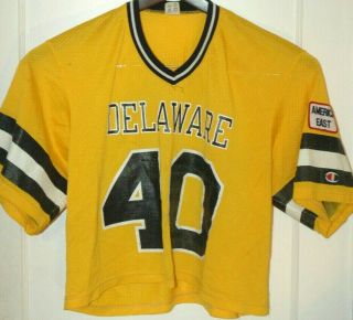 University Of Delaware Blue Hens Lacrosse Jersey Vtg Lax Rare Team Game