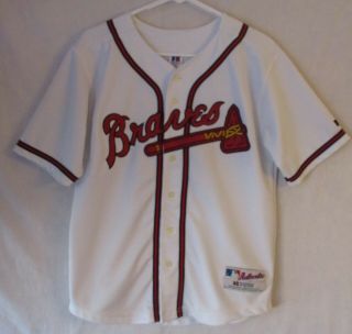 Chipper Jones Atlanta Braves Russell Athletic Mlb Jersey 10 Size Youth 14 - 16