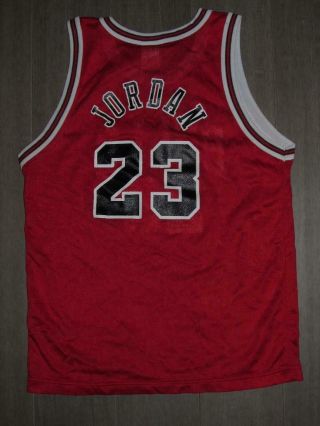 Vintage Champion Michael Jordan Chicago Bulls Youth Nba Jersey Red L 14 - 16 Rare