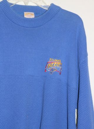 Vintage Sportsprint St Louis Blues Size XL Sweater NHL Hockey Long Sleeve 2