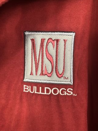 Vintage Mississippi State Bulldogs Pullover Jacket Jansport Size Large MSU Dogs 3