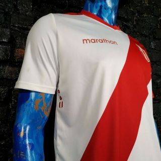 Peru Team Jersey Home shirt 2019 - 2020 White Red Marathon Trikot Mens Size XL 3