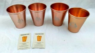 Kentucky Derby 4 Copper Julep Cups 145 Woodford Reserve 2019